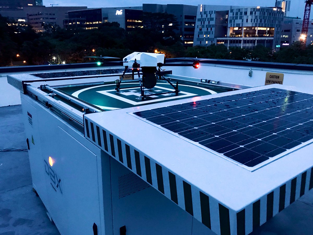 The age of drone automation is upon us, deployments are starting. DBX by <a href="/H3_Dynamics/">H3 Dynamics Group</a> is now a factory product &amp; integrates <a href="/AERACCESS/">AERBORNE</a> security #drone systems for rapid and automated response #automation #IIoT #surveillance #monitoring #ArtificialIntelligence