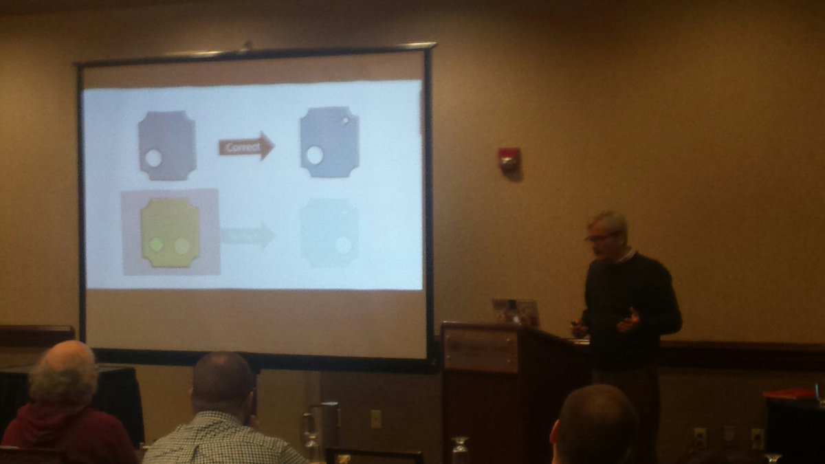 FunctionalKnox's tweet image. Learning about Poke Yoke and how to prevent defects with @bryan_hunter at #LambdaSquared2019!