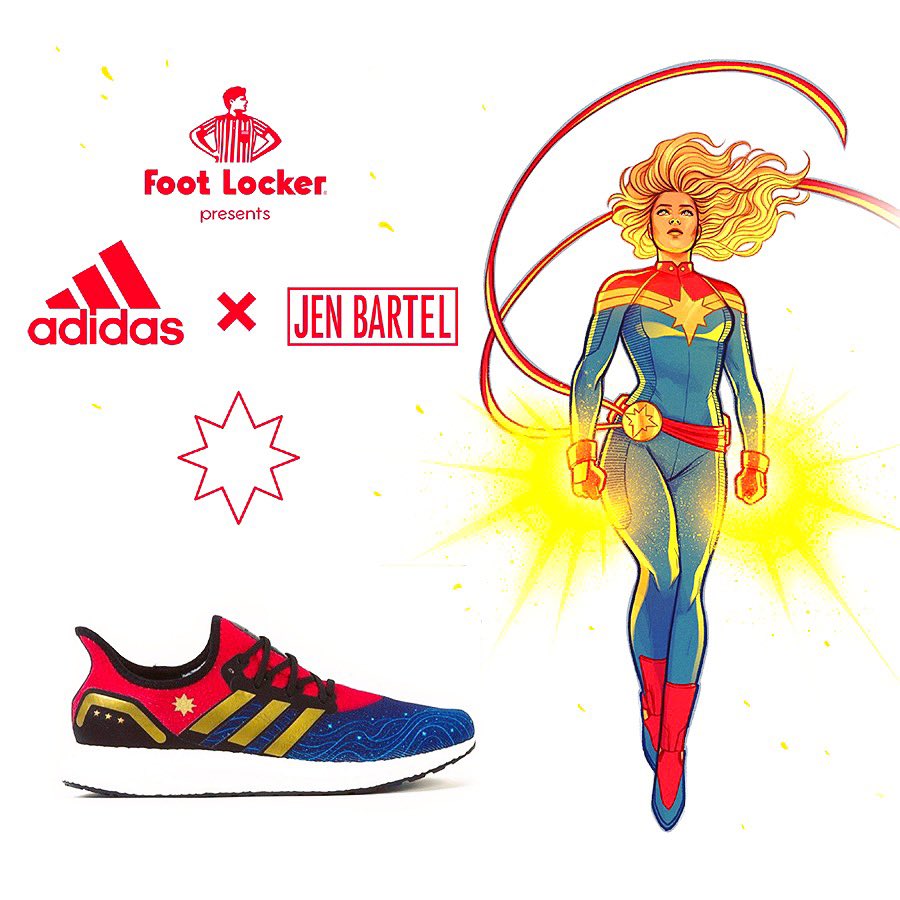 captain marvel adidas jen bartel