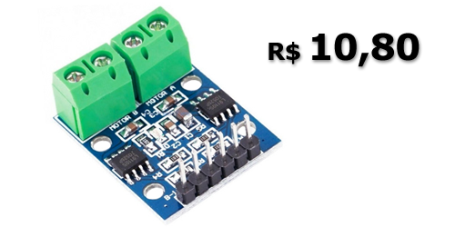 multilogicashop's tweet image. O controlador duplo para motores L9110S é uma placa compacta que pode ser utilizada para controlar pequenos robôs. Tem dois CIs controladores de motor e cada um pode fornecer até 800mA de corrente contínua.
multilogica-shop.com/controlador-du…
#robotica #eletronica #controlador #motor #L9110S