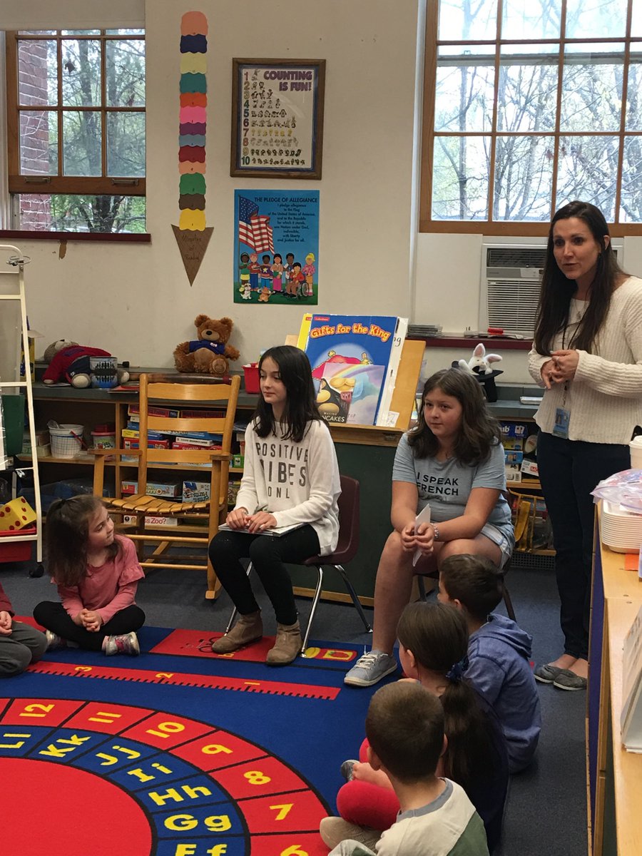 HuttonDonna's tweet photo. Our 5th grade Reading Ambassadors read #kevinhenkes MyGarden to our kinder students to celebrate spring and share their passion for books! https://t.co/UT4gMhO0Of