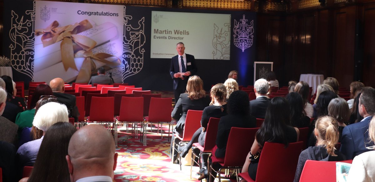 pfsconf's tweet photo. Our Events Director, Martin Wells, gives a brief history lesson to the guests of those graduating before the ceremony begins.
#PFSgraduation https://t.co/8yG7uqPN2m