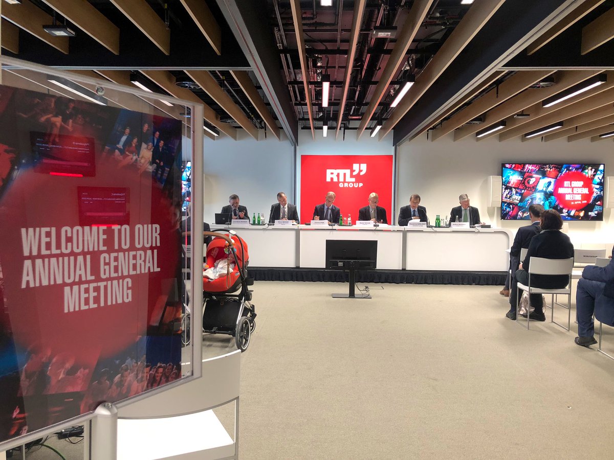 rtlgroup's tweet photo. The RTL Group Annual General Meeting at #RTLCity starts now. https://t.co/yh0eFcQ9RG