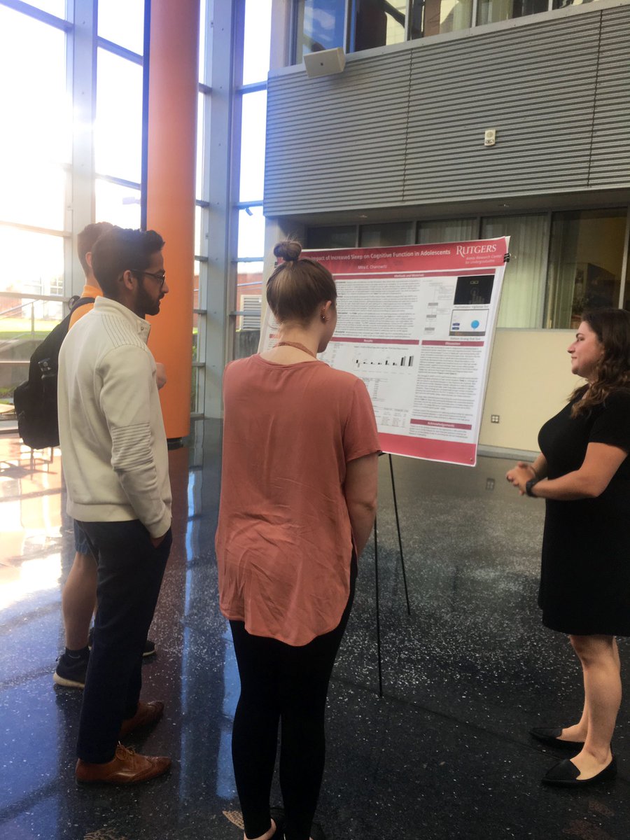RutgersSleepLab's tweet photo. Check out these highlights from the Kinesiology and Health Undergraduate Honors Program Research Presentations. Are you interested in getting involved with research in the department? Visit the department website and select “Research” on the menu bar for a list of labs. #retweet https://t.co/cnEH04PQSz