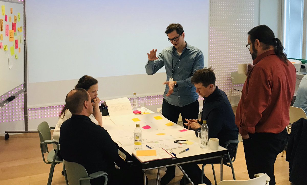 AccentureFI's tweet photo. Teams adding final touches to their presentations at #SafeChildhoodHack. Soon we’ll hear what kind of solutions they’ve come up with for creating a safer environment for children! @fjord @supercell @teliafinland @pelastakaalapse https://t.co/m0m12raaTN