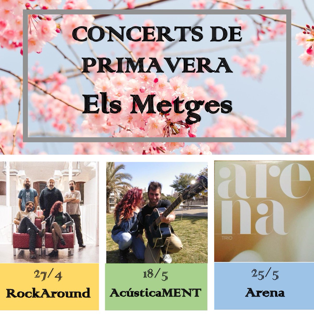 RockaroundBand's tweet photo. Demà dissabte a les 16.30 h serem al restaurant #ElsMetges de Cruïlles. Cap de setmana, un gran espai a l'aire lliure i molt de rock. T'ho perdràs? #Keeponrockin' #Rockaround #RockCovers https://t.co/qByvFsAT5S