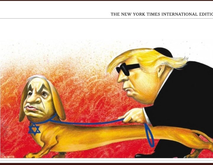 kobbybarda's tweet image. This is not an a Lebanese newspaper, not even an Iranian newspaper, it is the @nytimes.
That is a "textbook" anti-Semitism!
As a Jew and an Israeli who follows American society, I am upset and I didn't think that I'll ever see such a nasty cartoon.
@ADL its your turn now