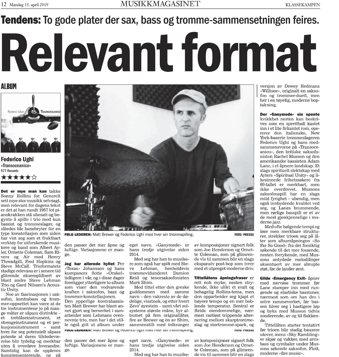federicoughi's tweet photo. #norway #review #transoceanico @rachelmusson @577Records https://t.co/RUCZtifLdU