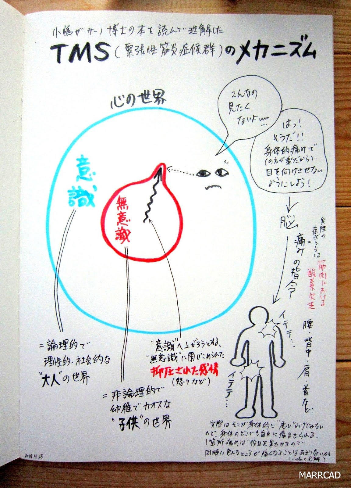 Goupil And C On Twitter 腰痛の方へ その長引いて治らないと思っている腰痛 tms 緊張性筋炎症候群 ではありませんか そのメカニズムを勝手に図解してみました Https T Co Outojom7f8 教科書はジョン サーノ博士の著書 心はなぜ腰痛を選ぶのか サーノ