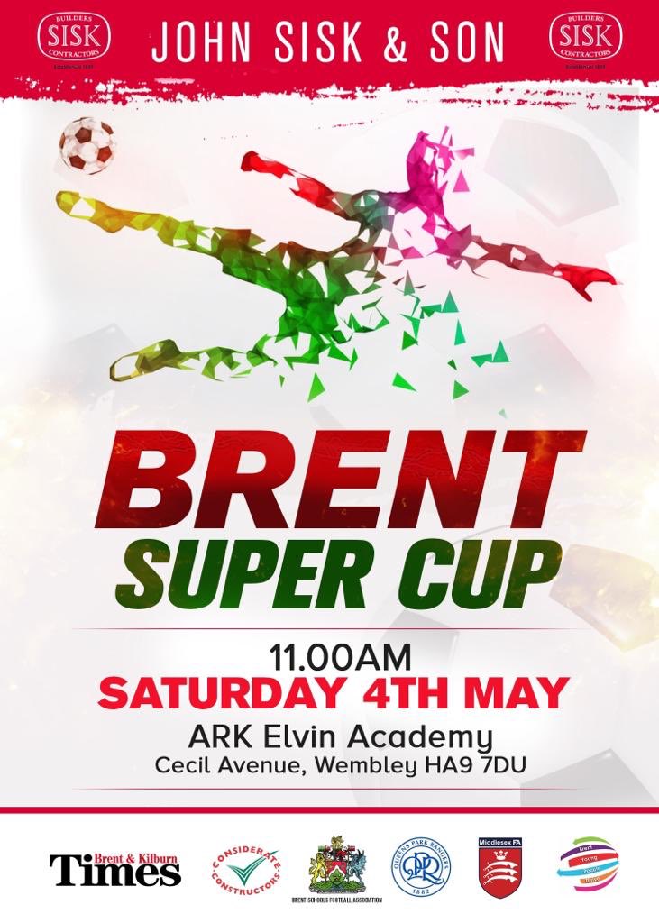 Catch us DJing at Brent Super Cup next Sat from 11am at the Ark Elvin Academy in Wembley @ThisIsMikeyLee on the decks 🔈