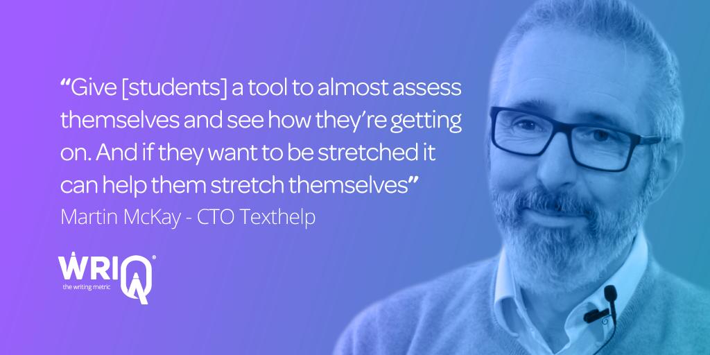 As the future Fitbit for #writing, <a href="/martinmckay/">Martin McKay</a> believes that the #data gathered from #WriQ will help students track their own progress over time and encourage them to become independent #writers. Learn more in our recent interview: okt.to/Vcn8r9
