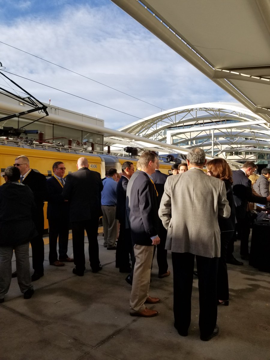 RideRTD's tweet photo. Getting ready for the G Line festivities to start later on this morning! #RTDGLine https://t.co/wfBcBs1fGP
