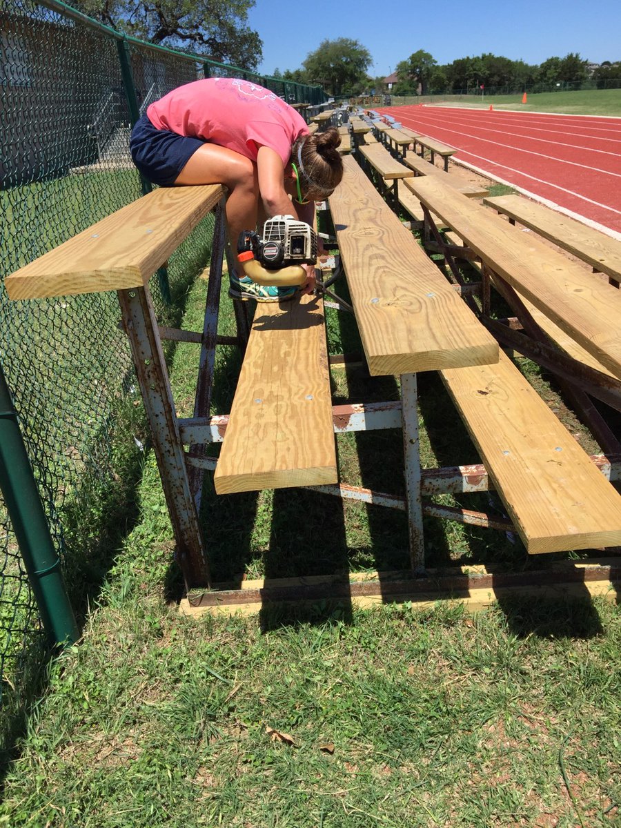 DrGuthrieTweets's tweet photo. @Joe_Sanfelippo Our coaches weeded under the bleachers before a soccer game yesterday afternoon...

The landscape crew is coming Monday and they could have easily said it will wait, but that is simply not #TheBushWay

Thank you coach Kalisky and coach Weber

#LeadTheNEISDway 
#BulldogBound https://t.co/oGLJ6MsiUu