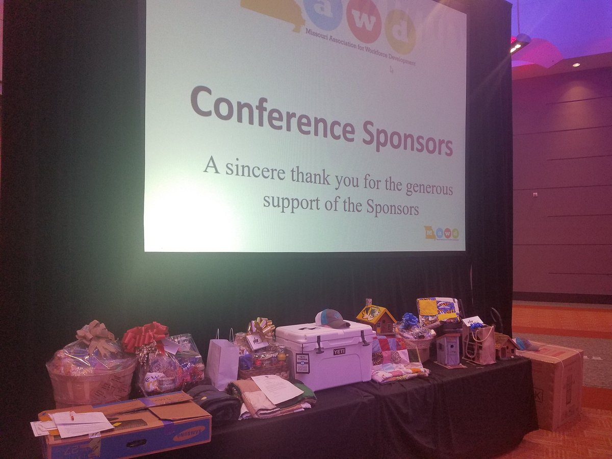 MO_WkDev's tweet photo. Thank you to everyone who donated door prizes for #MAWD2019 https://t.co/4zhnFA0ma5