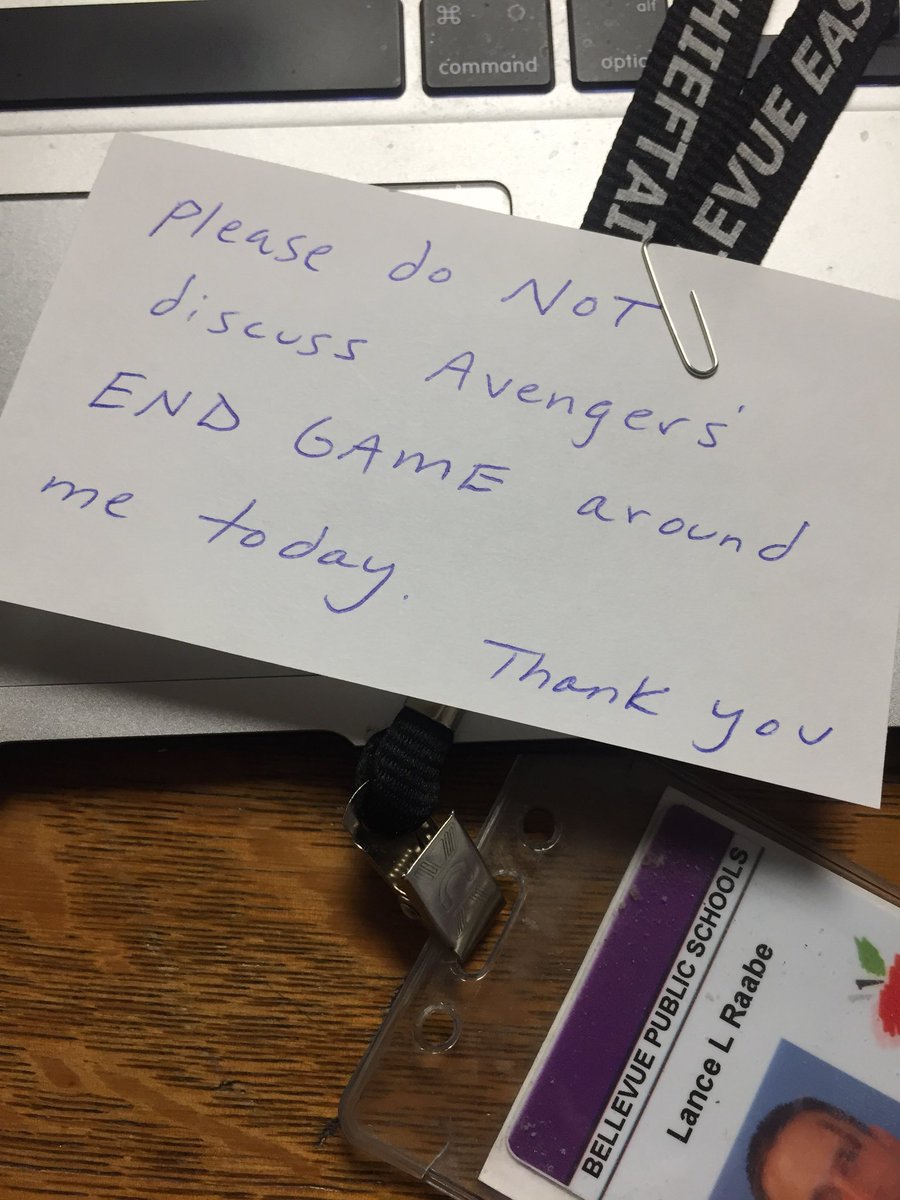 LanceRaabe's tweet photo. An addition to my lanyard at school today.... https://t.co/8C8HjKdEsb