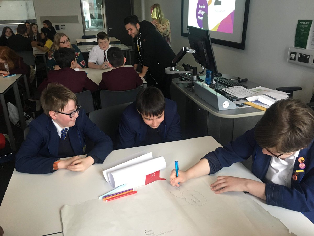 Some of our learners on a visit to MMU today, finding out about life at university