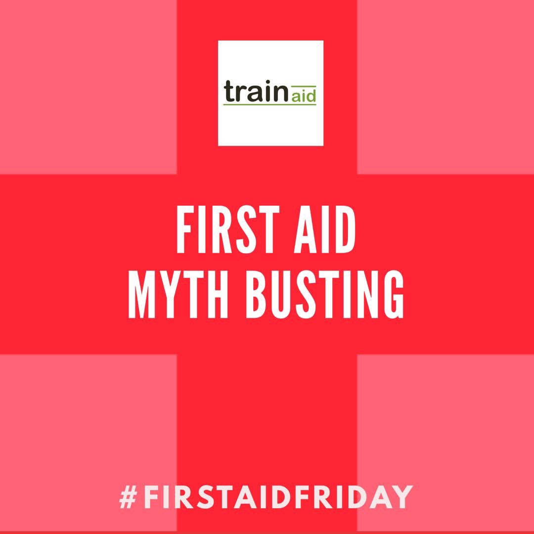 TrainAidLtd's tweet photo. Our final and no. 1 myth busting #FirstAid tip is essential to know;
Will I be sued if I give first aid treatment? head to our Facebook page for more info. https://t.co/5wKrur6X6a #firstaidfriday #firstaidcourse #trainingforlife #trainaid #FridayMotivation #FridayFact https://t.co/j6bXaN5xlX