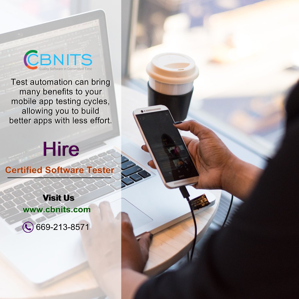 CBNITS's tweet image. Hire Certified #Software_Tester
Visit us: cbnits.com
#Call: 669-213-8571

#automated_Software_Testing  #app_Development  #App_Design #Automated #mobile_Application #Developer #Technology