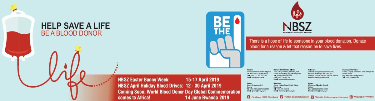 263Chat's tweet image. #APRILHOLIDAYBLOODDRIVES #DidYouKnow That majority of  blood in the blood bank is collected from school going children. This holiday, we call upon all adults to take up the initiative and compliment the young ones' efforts by giving the gift of blood #Bloodislife @NBSZbloodbank