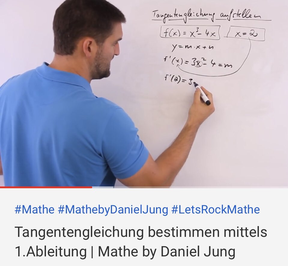 DanielJungEDU's tweet photo. Tangentengleichung bestimmen mittels 1.Ableitung: https://t.co/tUMOCO0TcT
YouTube Channel mit über 2200 Mathetutorials: https://t.co/jOSYSeH1WB
#mathebydanieljung #mathe #mathematik #lernen #mathetutorial #tutorial #mathevideo #youtube https://t.co/wEBl9erj4W