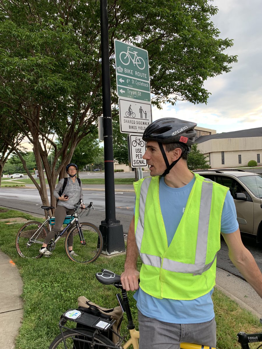 ToddBikePEd's tweet photo. Congrats to @CLTgov @cdot on cutting the ribbon on the first 5 blocks of #UptownCycleTrack this morning.  Great ride w Council members and #bikecharlotte kickoff w @CLTMayor @StewartInc #charlottesgotalot #greenpaint https://t.co/2Ung8gNeQr