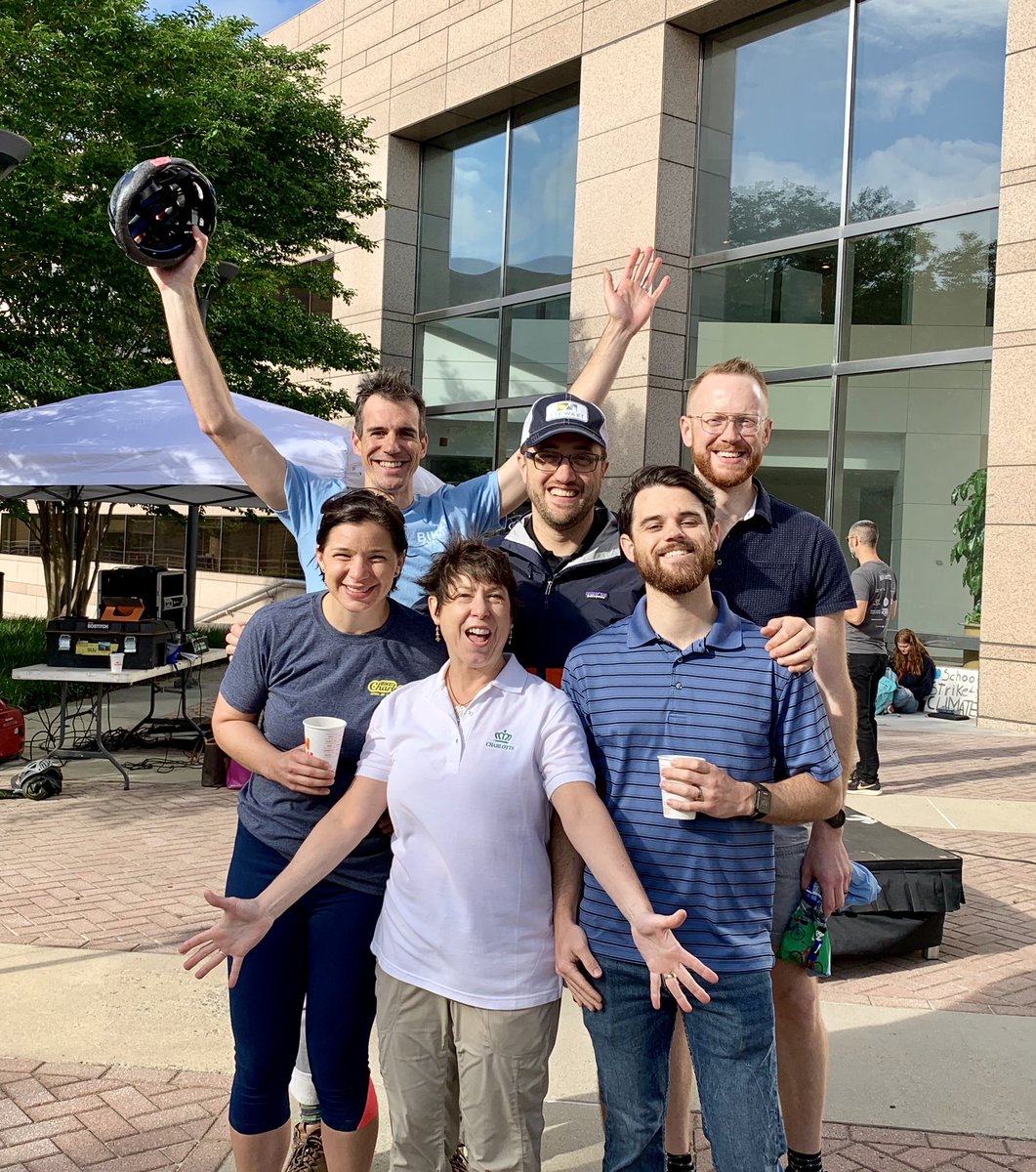 Congrats to <a href="/CLTgov/">City of Charlotte</a> <a href="/cdot/">Chris Day</a> on cutting the ribbon on the first 5 blocks of #UptownCycleTrack this morning.  Great ride w Council members and #bikecharlotte kickoff w <a href="/CLTMayor/">Mayor Vi Lyles</a> <a href="/StewartInc/">Stewart</a> #charlottesgotalot #greenpaint