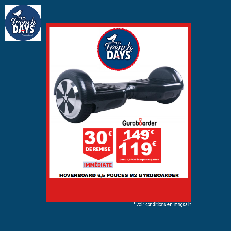 C'est aujourd'hui les French Days* !! 😀 
De nombreuses offres sur la téléphonie, la mobilité urbaine, les jeux vidéos, l'électro ménager ...
RDV en magasin #auchan #Perpignan #FrenchDays #PROMO 

*Les jours Français