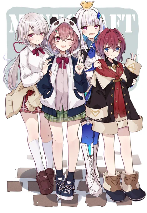 また四人で遊んでほしいやよ😇 #ヘル絵スタ #絵ンジュ #しいなーと #笹の絵 