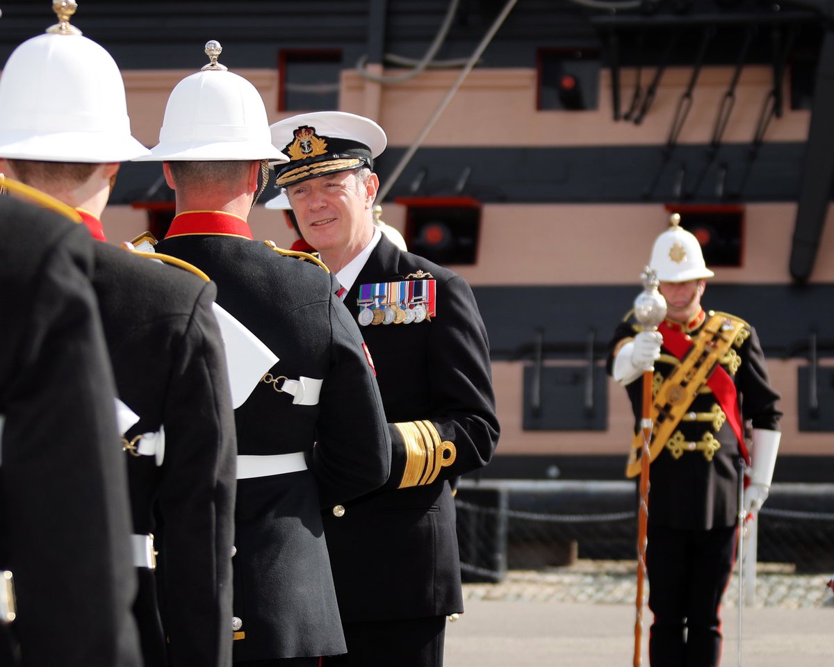 AdmPhilipJones's tweet photo. And congratulations to VAdm Hine on his promotion and assignment – as ACNS(Pol) he was at the heart of developing the future vision for @RoyalNavy so is perfectly placed to take forward this work in his new vital leadership role. https://t.co/OEiXYESC0s