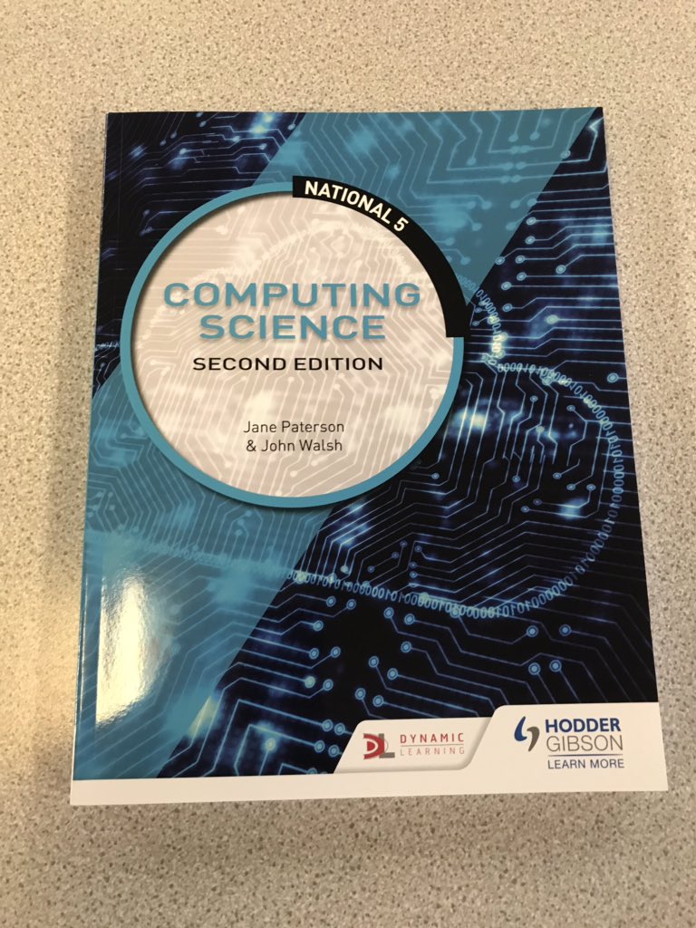 gacomputing's tweet image. Thank you @jgmwalsh, Jane Paterson and @HodderSchools for our new #N5ComputingScience books. #computingscience