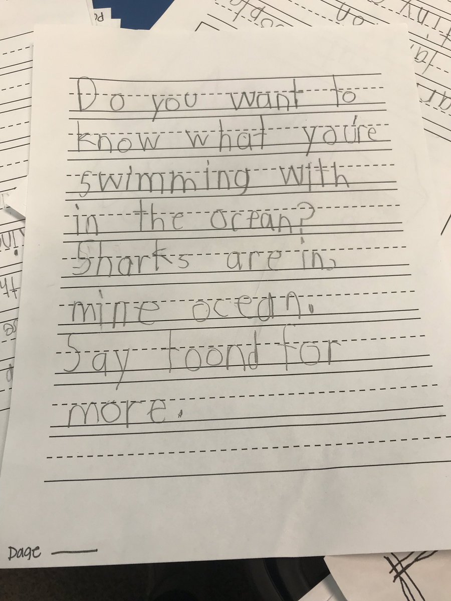 mrs_sball's tweet photo. Writers work on hooking their audience with fun, interesting leads! @TroyUnion #tsdthinkers #lucywriting https://t.co/leXmSKwSre