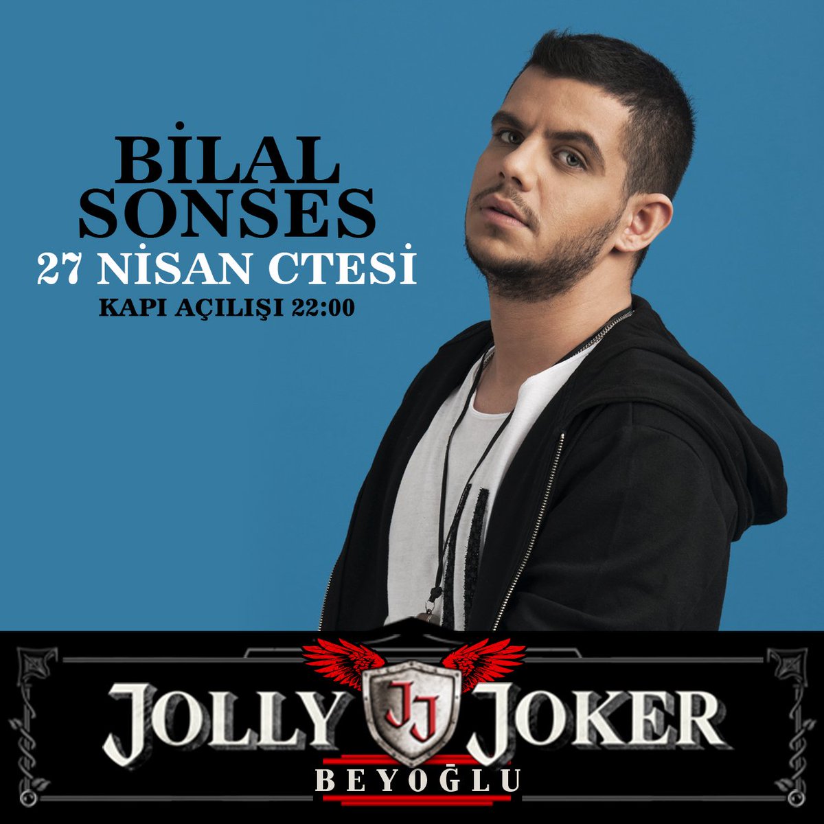jjbeyoglu's tweet photo. 27 Nisan Cumartesi 
@bilalsonses @jjbeyoglu
 sahnesinde. Kapı açılışı:22:00 Bilgi: +90 212 249 07 49 &amp; +90 532 601 18 55 https://t.co/SsP9hg1zJk