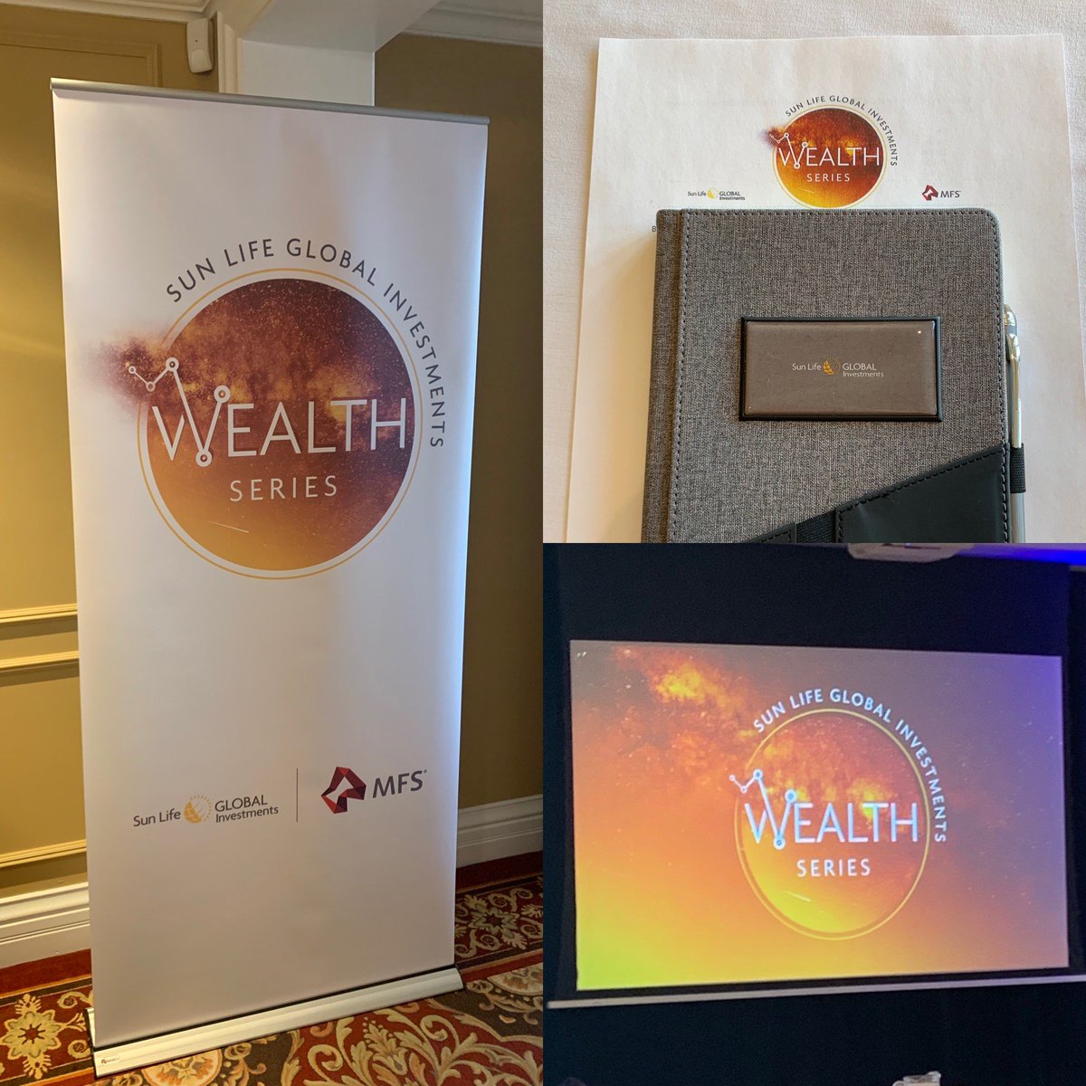 lorilandry25's tweet photo. Love the branding of our latest Wealth Series events. It's all in the details. Great job team! #SLGIevents #SLGI @SLGI_Canada https://t.co/XjgEVl4ERa