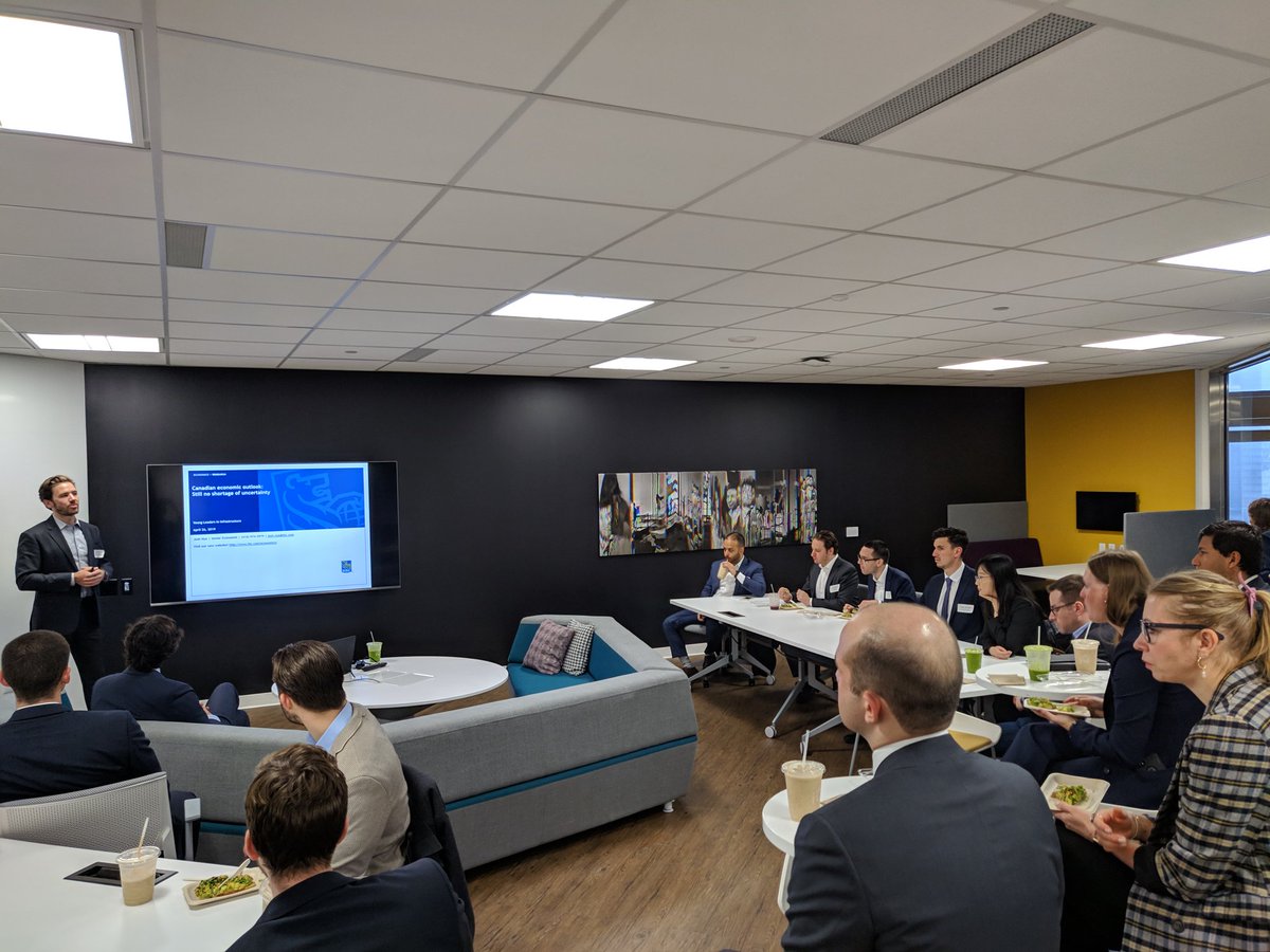YLICanada's tweet photo. Thanks to @rbccm for hosting a YLI event with coordination with @ACSConstruction in Toronto this morning.  Great information presented on the Canadian economic Outlook and what it means for the #infrastructure sector https://t.co/gOHGQAKOGP
