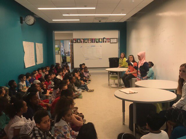 FerdinandTDayES's tweet photo. In honor of Earth Day, 3rd grade students at FTD participated in a "Trash Fashion" show and a poetry reading. Several students created hats, shirts, skirts, and necklaces out of recycled materials over spring break. We are proud of our conscientious third graders!   #EarthDayALX https://t.co/uZIIl2bYZD