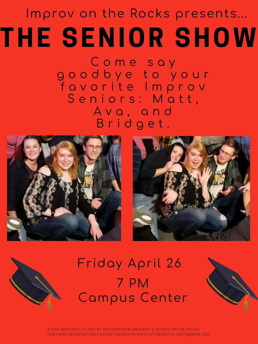 ImprovOnDaRocks's tweet photo. THE SENIOR SHOW IS TONIGHT EVERYBODY! Be there or be square! https://t.co/ny9idB9War