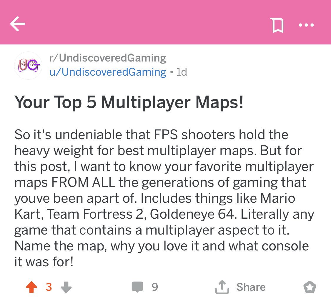 UG_L3GACY's tweet photo. Guyyssss!!! Come join our Reddit discussion!! We want to build some relationships with our followers and get your feedback wherever we can 🥰 Let’s build a little community! First discussion, what are your top 5 multiplayer maps?? Come check out answers from the UG team, too! ❤️ https://t.co/YcNNLAwP20