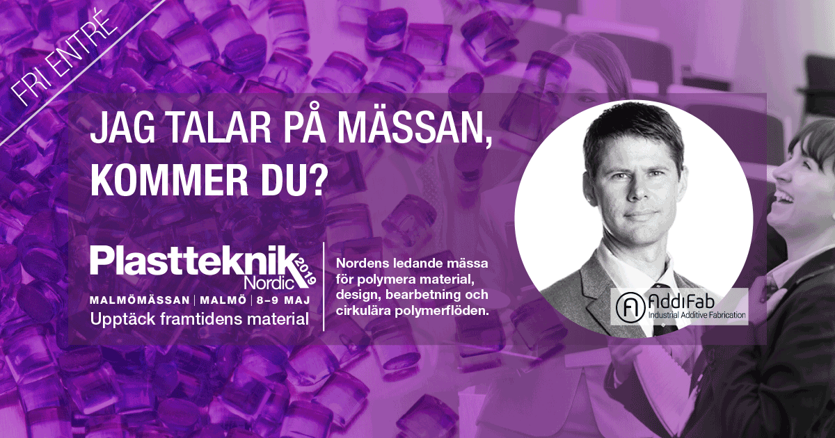 addifab's tweet photo. Just another week and a half until Lasse G. Staal is to speak at #Plastteknik19 #Nordic - do you want to know how we at #AddiFab combines #3DPrinting and #InjectionMolding? Then go and listen ;-) #freeforminjectionmolding https://t.co/bFuFes3b36
