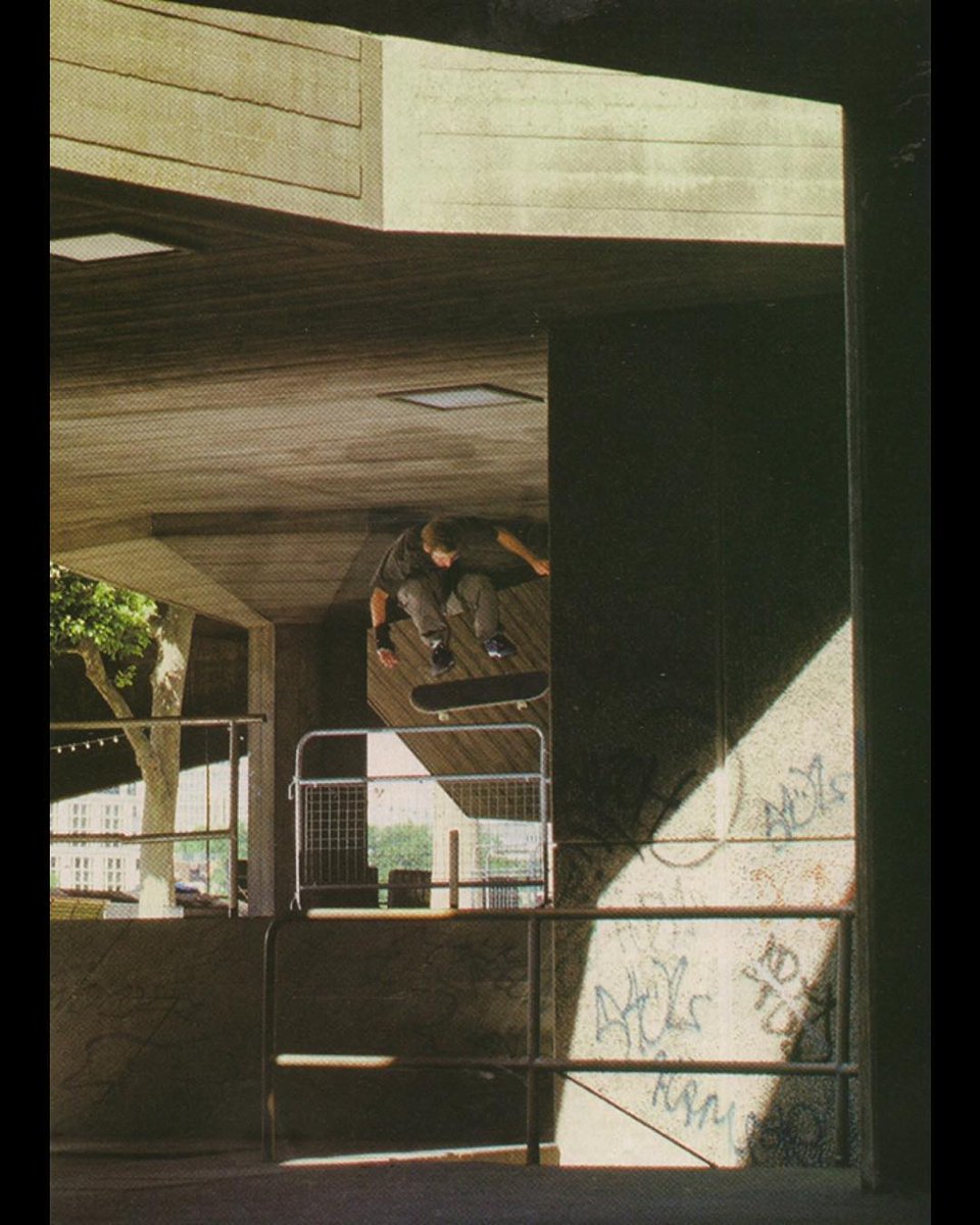 #MarkChanner with a backside flip over a fence from the March 2000 issue of <a href="/slap_pals/">SLAP Magazine</a> - 📸 - Joe Brook - shout out Matt Swift as always! #ukskateboarding #longlivesouthbank