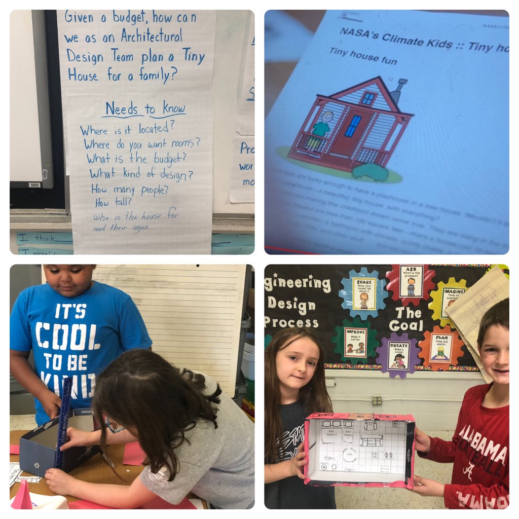 shondaabc123's tweet photo. Ss acting as architects, learned about teamwork , empathy & how to use STEM skills to design a Tiny House Community for homeless & displaced families. @MSCSTrojans @hpelem #stem #empathy #PBL #realworldproblemsolvers https://t.co/Qd2tFIGIyf