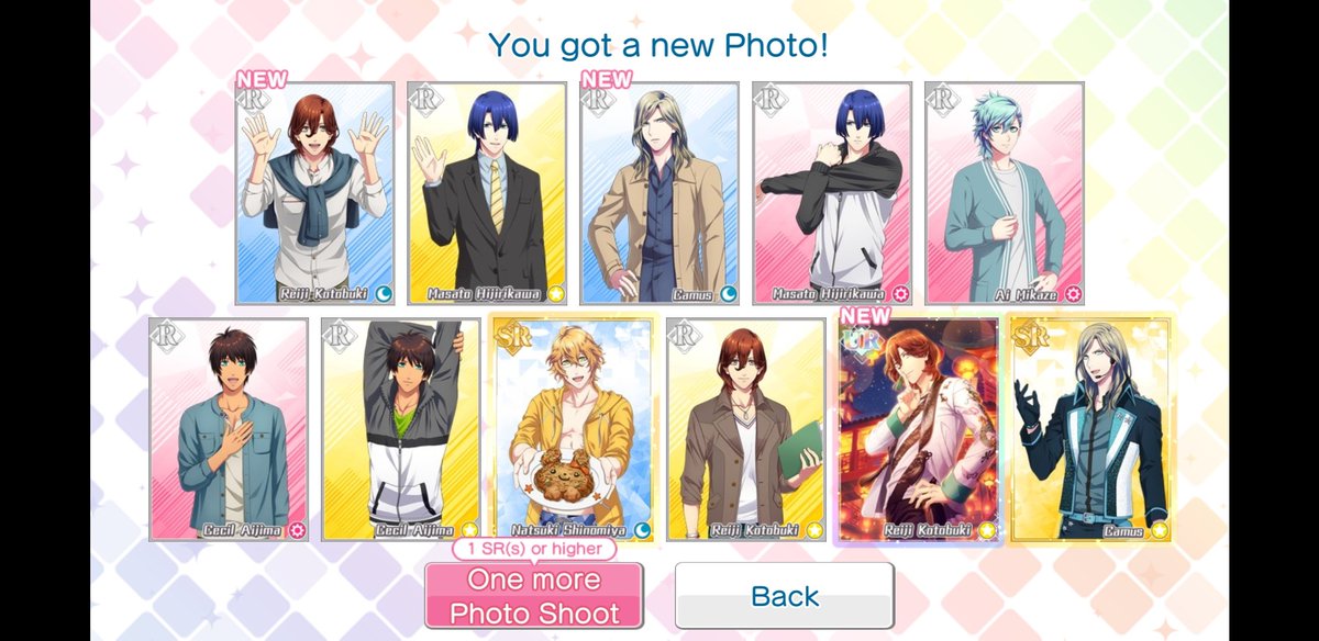 mikikonomono's tweet photo. Luckyyy!! Reiji UR again!! Love this Outfit!! #utapri #ShiningLive #reijikotobuki #reiji #mobilegames #URcard https://t.co/wR06OlZBTy
