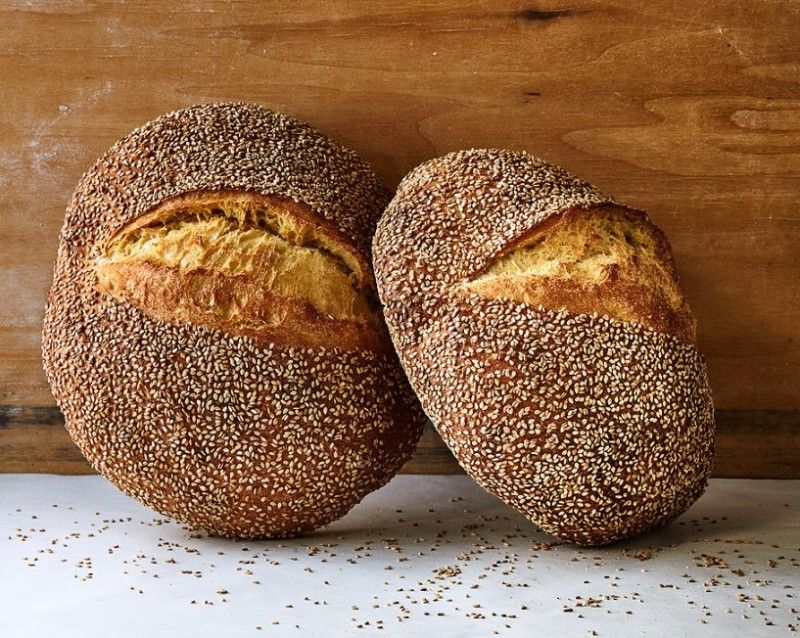 zingermans's tweet image. "1 of my fondest memories #zingermansbakehouse is the aroma of Sicilian Sesame Semolina emerging from the oven. To my less articulate, burgeoning foodie self, it smelled like pancakes &amp;amp; that was a very good thing. -Sara 
Read more: buff.ly/2PvJZBf  
#eatbread #zingermans