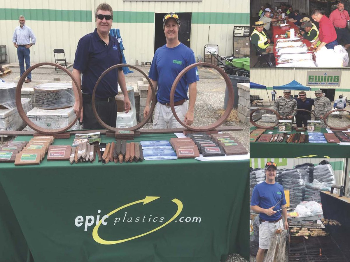 RiversAssoc's tweet photo. Heath Corwin Branch Manager at Ewing Irrigation in Montgomery, AL   provides Southern style cooking at their Annual Vendor Fair.  Ewing is an Epic Plastics Stocking Distributor. https://t.co/Rn6hTUKMXY

#architects #SCgreenindustry #design #IrrigationAssoc #GeorgiaTurf https://t.co/Tfdeekxcgb