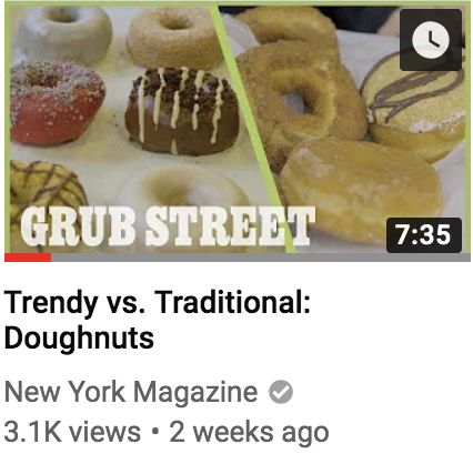 samwrites1's tweet photo. So what are the odds @BuzzFeed publishes a video with the same title and a similar concept to something @grubstreet @nymag published 2 weeks ago? High? Low? Hmm? 🧐 https://t.co/GiKsykLh6f
