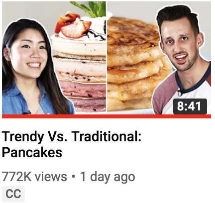 samwrites1's tweet photo. So what are the odds @BuzzFeed publishes a video with the same title and a similar concept to something @grubstreet @nymag published 2 weeks ago? High? Low? Hmm? 🧐 https://t.co/GiKsykLh6f