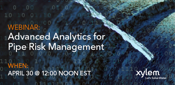 PTLNews's tweet photo. #LetsSolveWater together with more efficient #data solutions! Join us for a #webinar on #pipeline failure prevention on April 30 at 12 pm EST. Register to learn more! https://t.co/bibaSdJppy
#AssetManagement #LeakAssessment #RROI https://t.co/vcsHCbNFS9