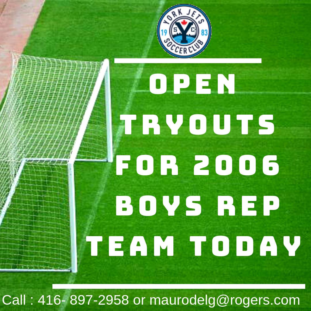 #Soccer #Tryouts #today , 7-9 PM Under 13 boys rep team Contact at (416) 897-2958 or by email at maurodelg@rogers.com <a href="/inebriatti/">Inebriatti</a> @original109 #soccer #YorkJetsSC #YorkJetsSoccerClub #YJSC #TorontoSoccer  #CanadaSports #yorkregion #osa #Highpark #Junction #Northyork  #houseleugue