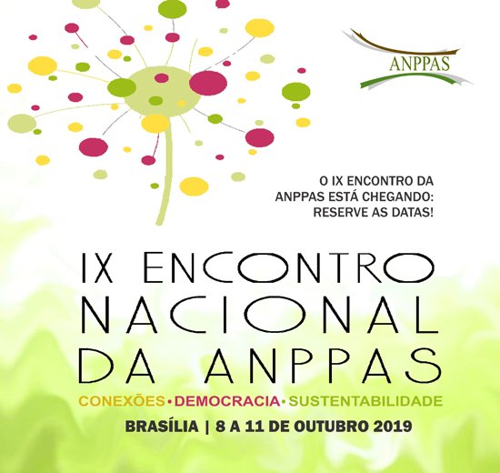 RevistaASOC's tweet photo. Entre 08 e 11 de outubro de 2019, acontecerá em Brasília o IX Encontro Nacional da ANPPAS. A submissão de trabalhos está disponível até 30 de junho! #ANPPAS #AMBIENTE #SOCIEDADE #Democracia #Sustentabilidade Saiba mais: https://t.co/TcXilVZ5ks #PROCAM https://t.co/sTaXjybnpq