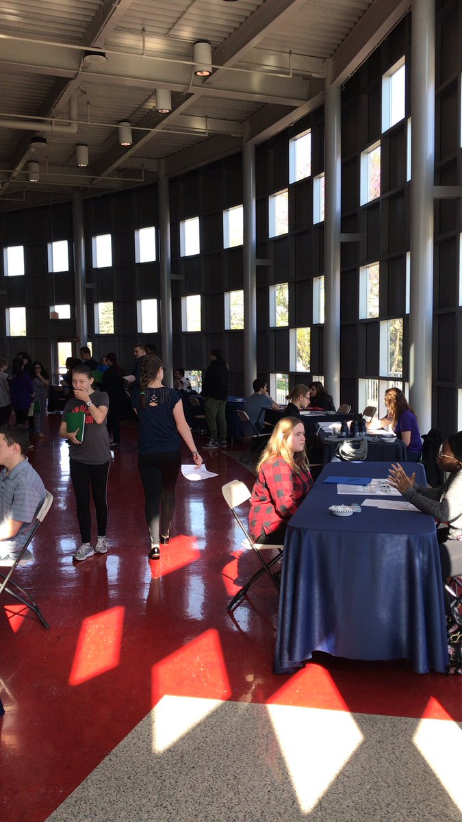 Students participate in the District 230 Special Services Job Fair. #d230connect