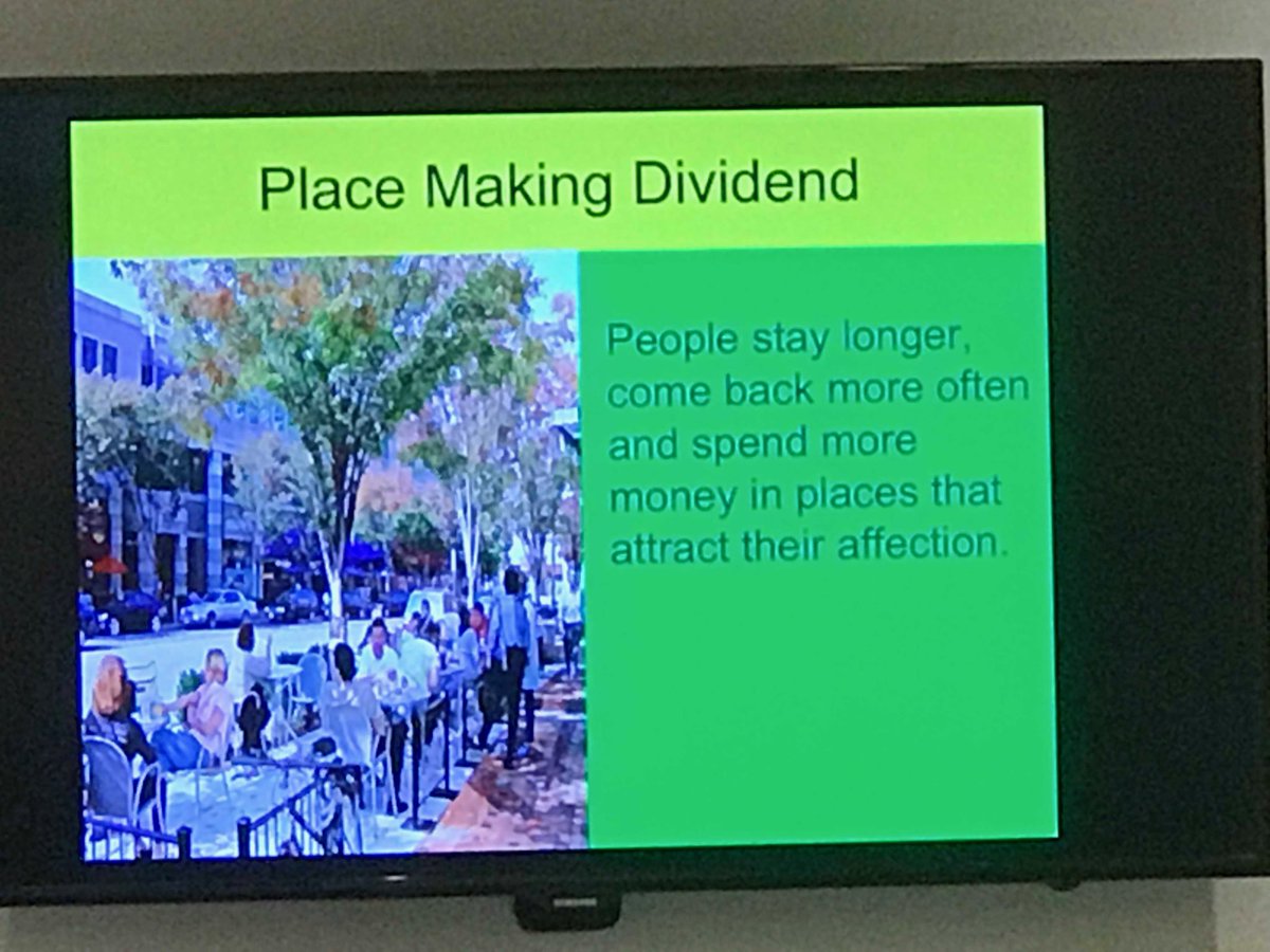The power of place making in creating community vibrancy spark affection. Teams are building economic growth strategies ⁦<a href="/BridgeInnovate/">Bridge Innovate</a>⁩